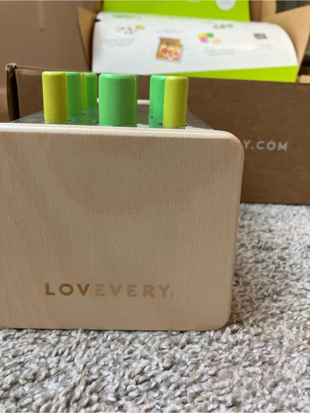 Lovevery Wooden Posting Stand - Companion Play Kit - Complete